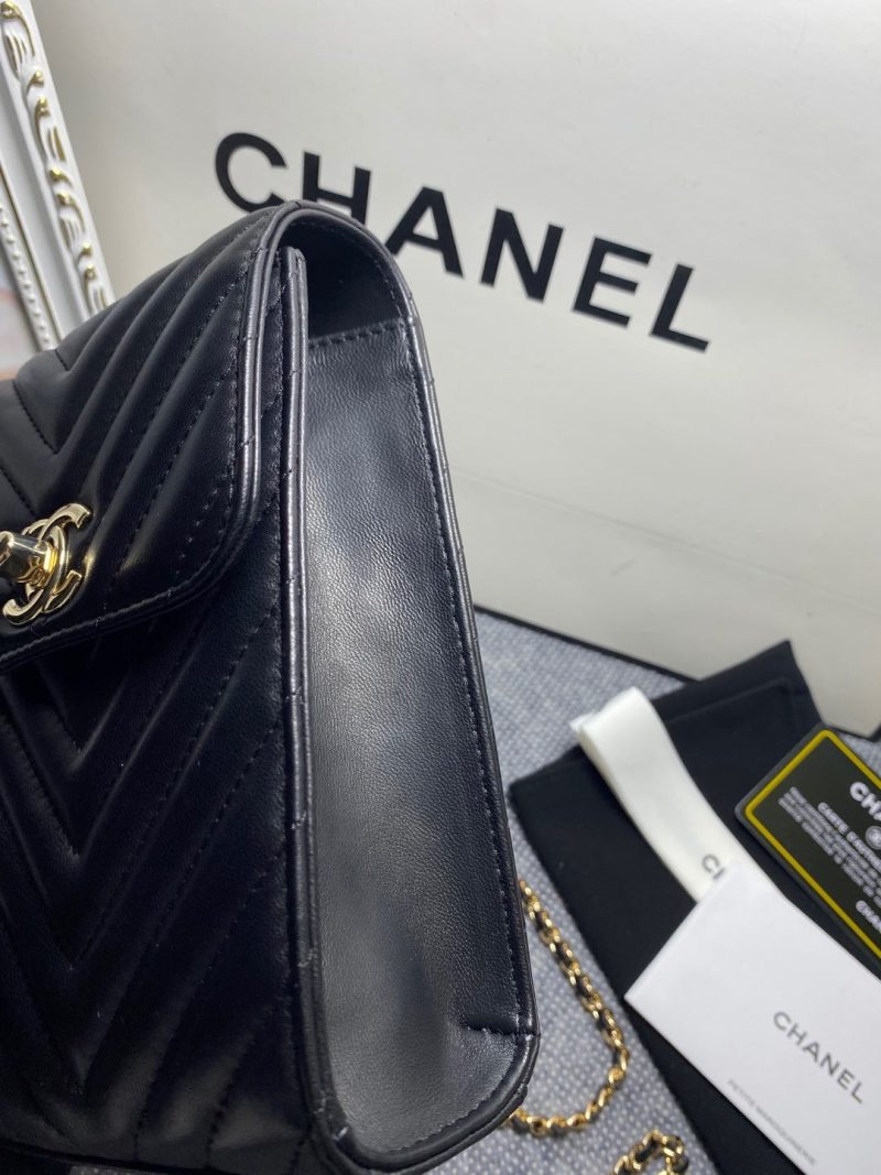 CHL Chevron Trendy CHL Phone Black Bag For Women 18cm/7in - Image 4
