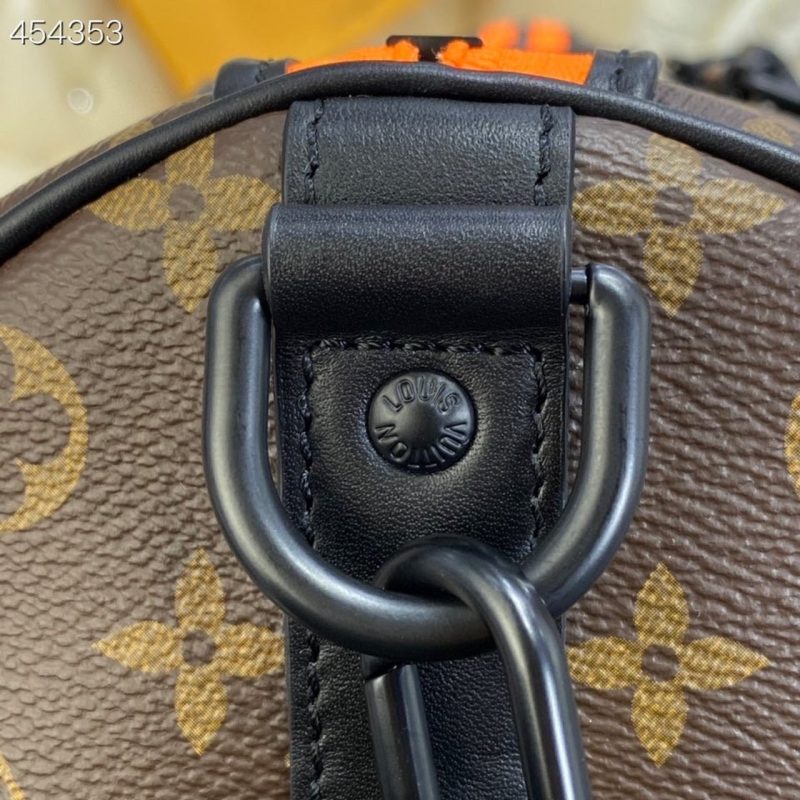 LV X Virgil Abloh Keepall Bandouliere 50 Monogram Canvas For Men, Bags 19.7in/50cm LV M45616 - Image 10
