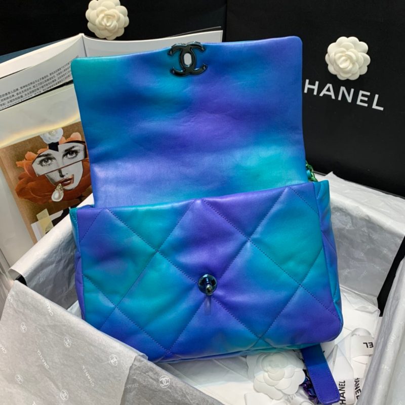 CHL 19 Tie and Dye Flap Ombre Bag For Women 25cm/10in - Image 8