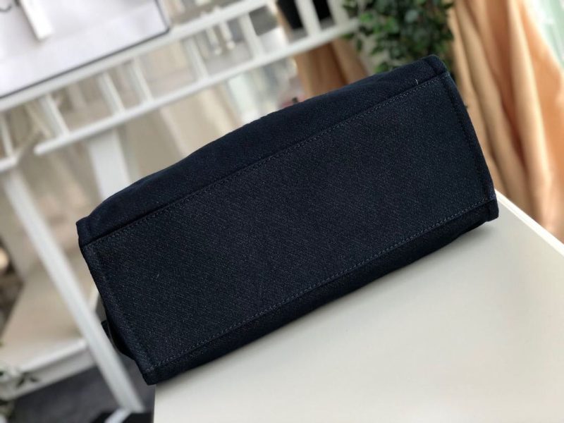 CHL Deauville Tote Canvas Bag Dark Blue For Women 14.9in/38cm - Image 4