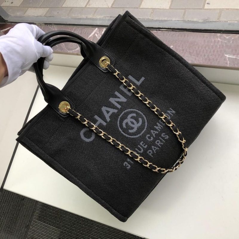 CHL Deauville Tote 38cm Black/Grey For Women A66941 - Image 4