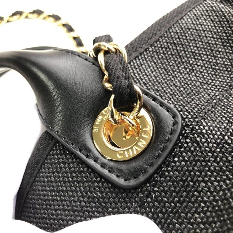 CHL Deauville Tote 38cm Black/Grey For Women A66941 - Image 10