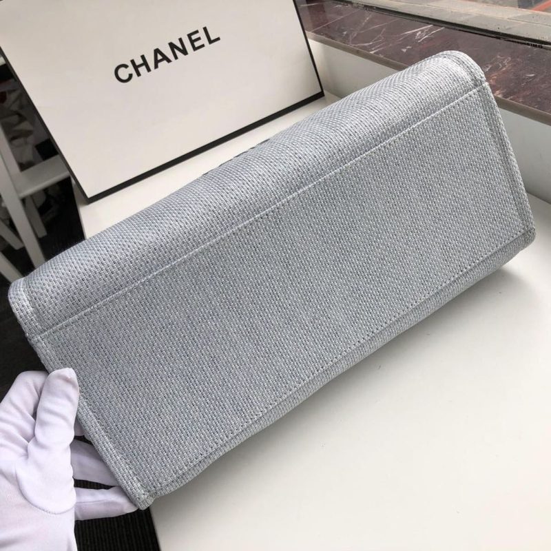 CHL Deauville Tote 38cm White Gray For Women A66941 - Image 4