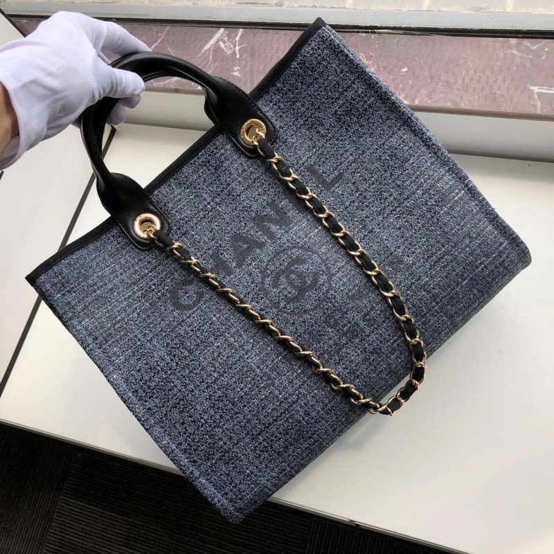 CHL Deauville Tote 38cm Blue/Black For Women A66941 - Image 3