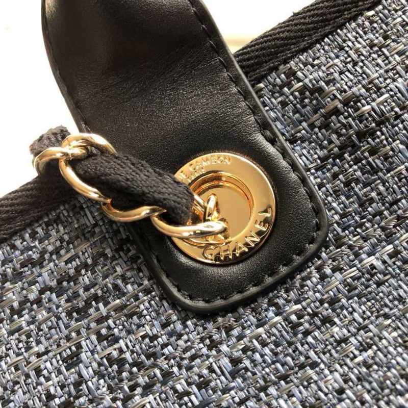 CHL Deauville Tote 38cm Blue/Black For Women A66941 - Image 6