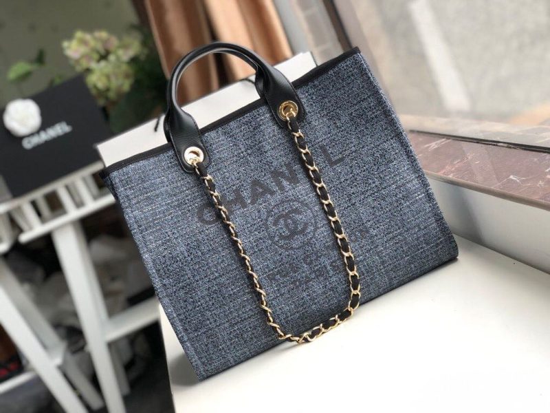 CHL Deauville Tote 38cm Blue/Black For Women A66941 - Image 2