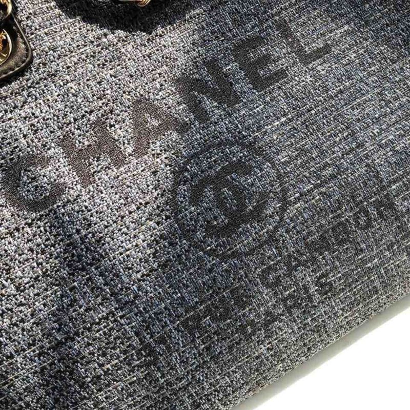 CHL Deauville Tote 38cm Blue/Black For Women A66941 - Image 10