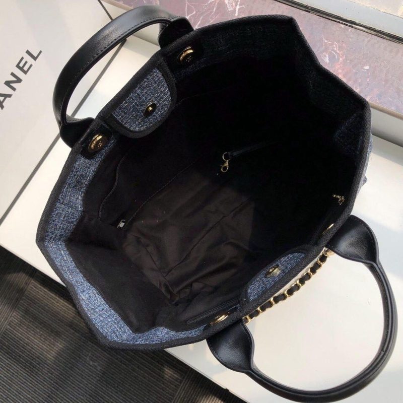 CHL Deauville Tote 38cm Blue/Black For Women A66941 - Image 8