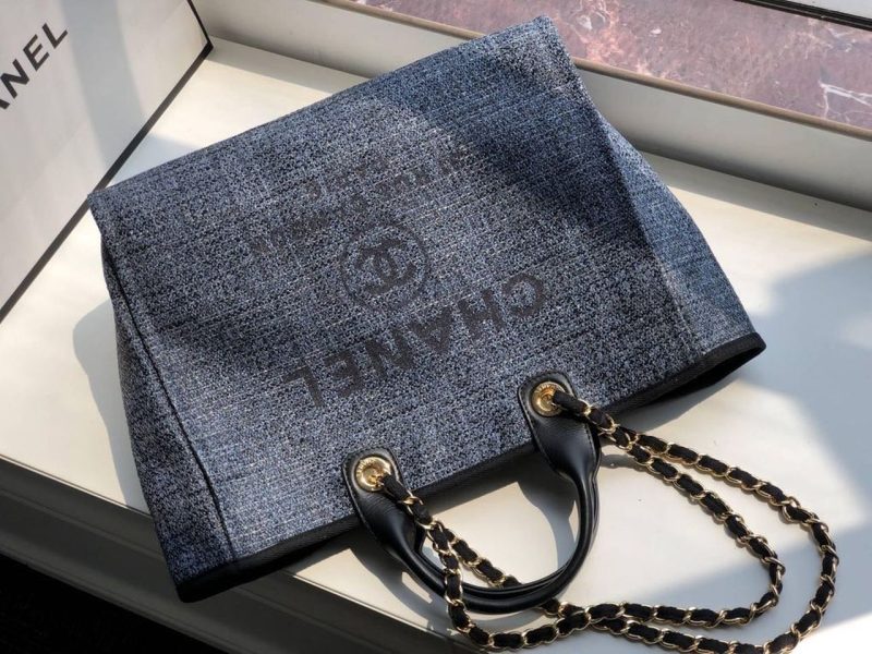 CHL Deauville Tote 38cm Blue/Black For Women A66941 - Image 7