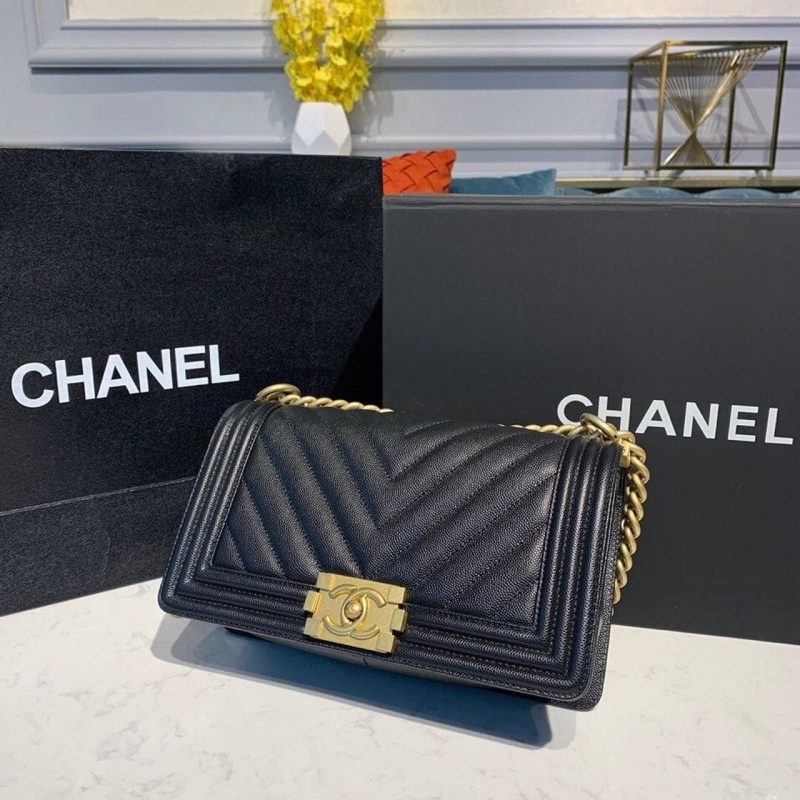 CHL Boy HandBag Black For Women, Women’s Bags, Shoulder And Crossbody Bags 9.8in/25cm A67086 - Image 4