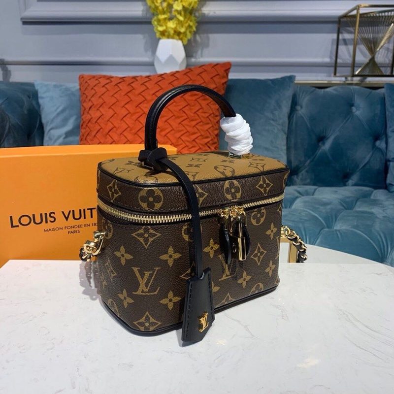 LV Vanity PM Monogram And Monogram Reverse Canvas By Nicolas Ghesquiere For Women,  Shoulder And Crossbody Bags 7.5in/19cm LV M45165 - Image 5