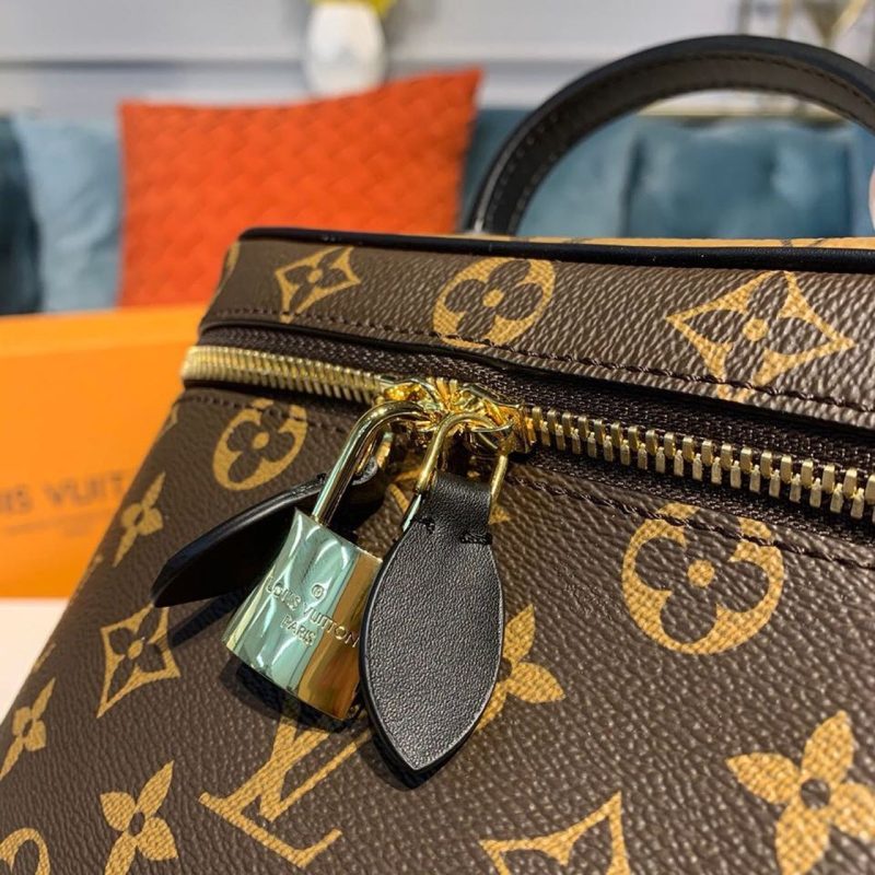 LV Vanity PM Monogram And Monogram Reverse Canvas By Nicolas Ghesquiere For Women,  Shoulder And Crossbody Bags 7.5in/19cm LV M45165 - Image 7