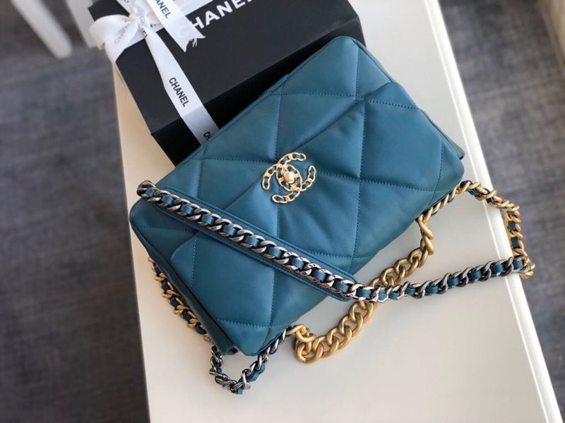 CHL 19 Large Handbag Teal For Women, Women’s Bags, Shoulder And Crossbody Bags 11.8in/30cm AS1161 - Image 4