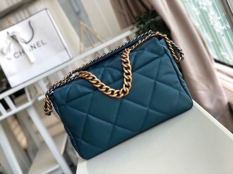 CHL 19 Maxi Handbag Teal For Women, Women’s Bags, Shoulder And Crossbody Bags 14in/36cm AS1162 - Image 3