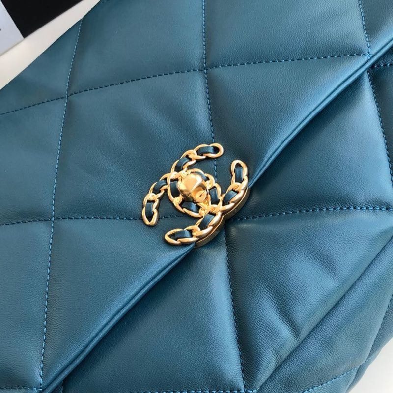 CHL 19 Maxi Handbag Teal For Women, Women’s Bags, Shoulder And Crossbody Bags 14in/36cm AS1162 - Image 7