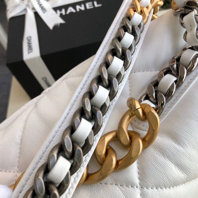 CHL 19 Maxi HandBag White For Women, Women’s Bags, Shoulder And Crossbody Bags 14in/36cm AS1162 - Image 9