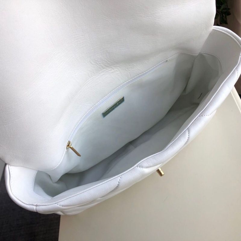 CHL 19 Maxi HandBag White For Women, Women’s Bags, Shoulder And Crossbody Bags 14in/36cm AS1162 - Image 6