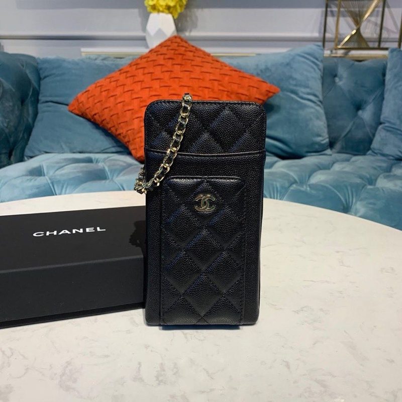 CHL Classic Cluth With Chain Black For Women, Women’s Wallet 7in/18cm AP0990 - Image 2