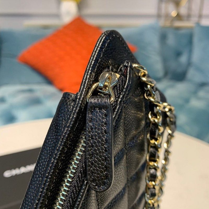 CHL Classic Cluth With Chain Black For Women, Women’s Wallet 7in/18cm AP0990 - Image 6