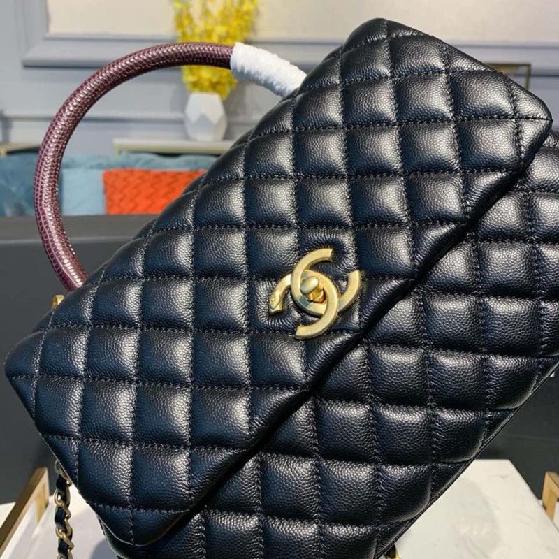 CHLLarge Flap Bag With Top Handle Black For Women, Women’s Handbags, Shoulder And Crossbody Bags 11in/28cm A92991 - Image 6