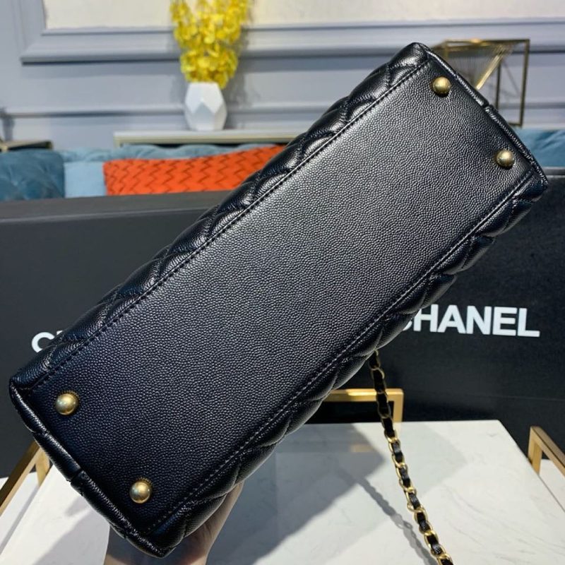 CHLLarge Flap Bag With Top Handle Black For Women, Women’s Handbags, Shoulder And Crossbody Bags 11in/28cm A92991 - Image 7