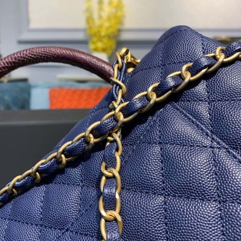 CHLLarge Flap Bag With Top Handle Blue For Women, Women’s Handbags, Shoulder And Crossbody Bags 11in/28cm A92991 - Image 9
