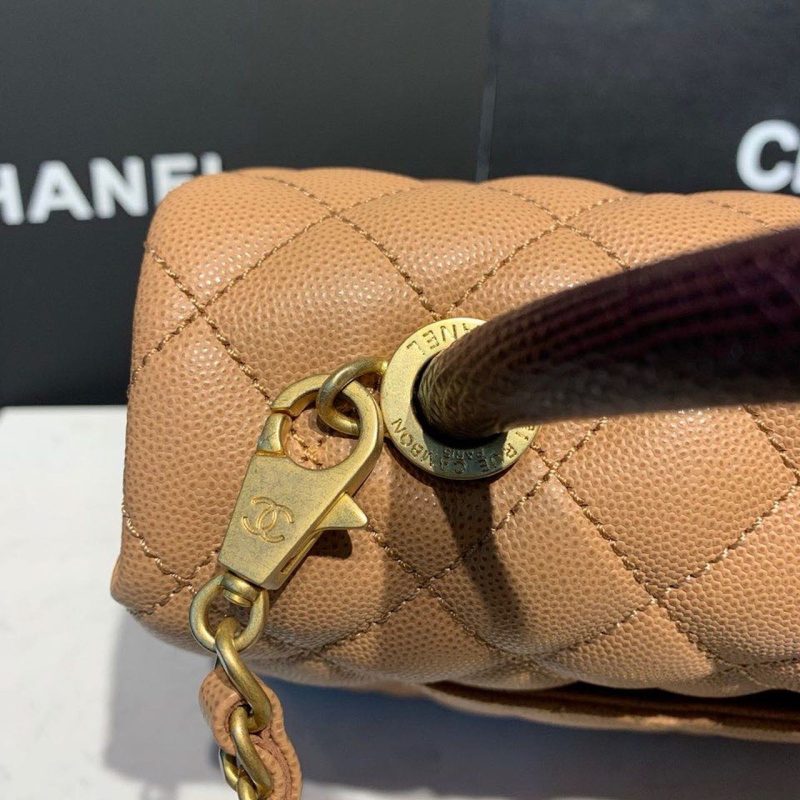 CHLLarge Flap Bag With Top Handle Light Brown For Women, Women’s Handbags, Shoulder And Crossbody Bags 11in/28cm A92991 - Image 8