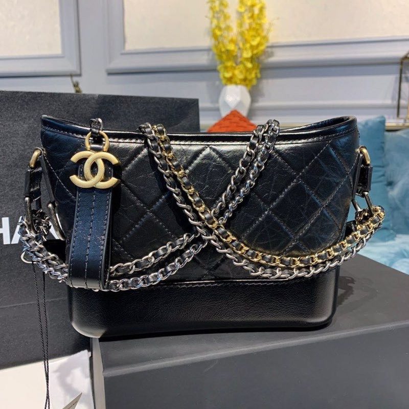 CHLGabrielle Hobo Handbag Black For Women, Women’s Bags, Shoulder And Crossbody Bags 7.8in/20cm AS1582 B03936 94305 - Image 2