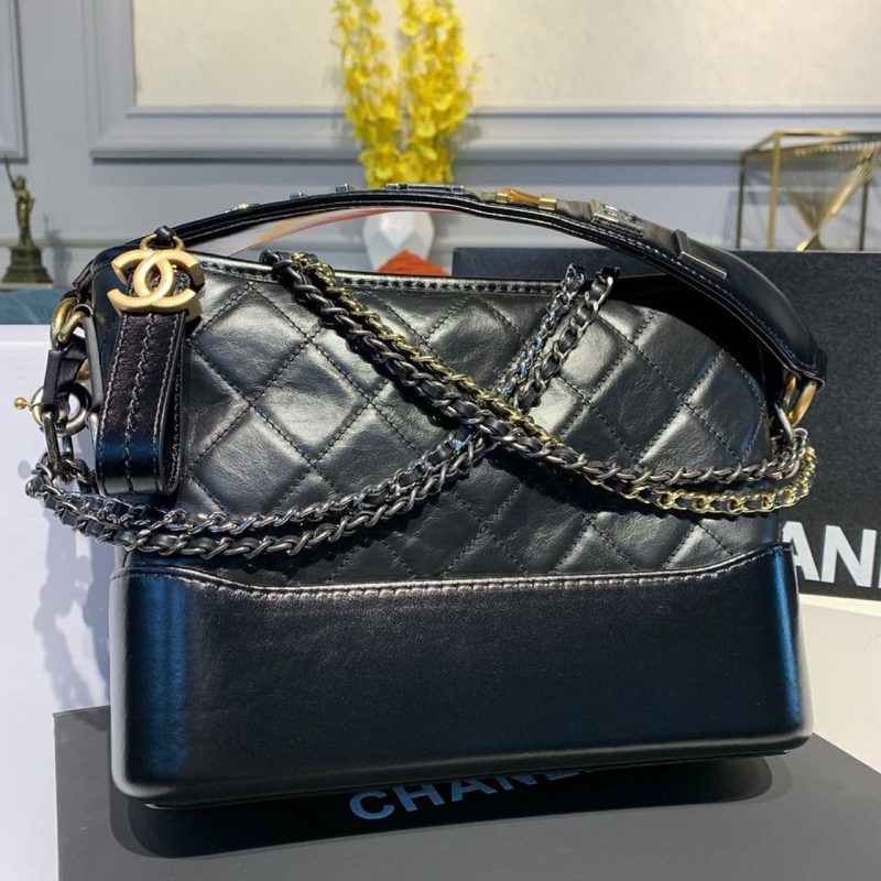 CHLGabrielle Small Hobo Bag Black For Women 7.8 in / 20cm - Image 2