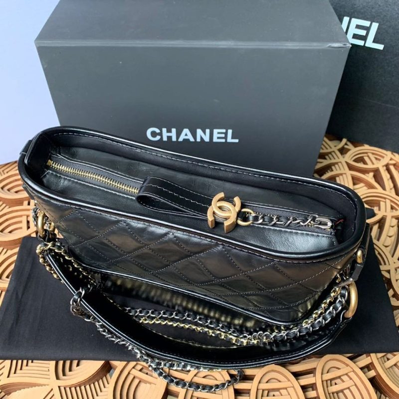 CHLGabrielle Small Hobo Bag Black For Women 7.8 in / 20cm - Image 10