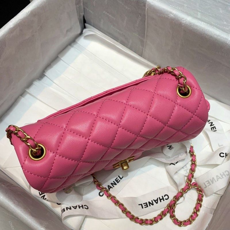 CHLFlap Bag With CHLBall On Strap PiNike For Women, Women’s Handbags, Shoulder And Crossbody Bags 7.8in/20cm AS1787 - Image 4