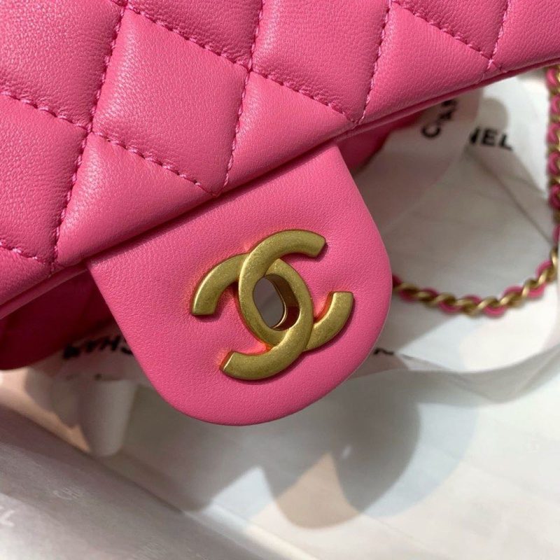 CHLFlap Bag With CHLBall On Strap PiNike For Women, Women’s Handbags, Shoulder And Crossbody Bags 7.8in/20cm AS1787 - Image 5