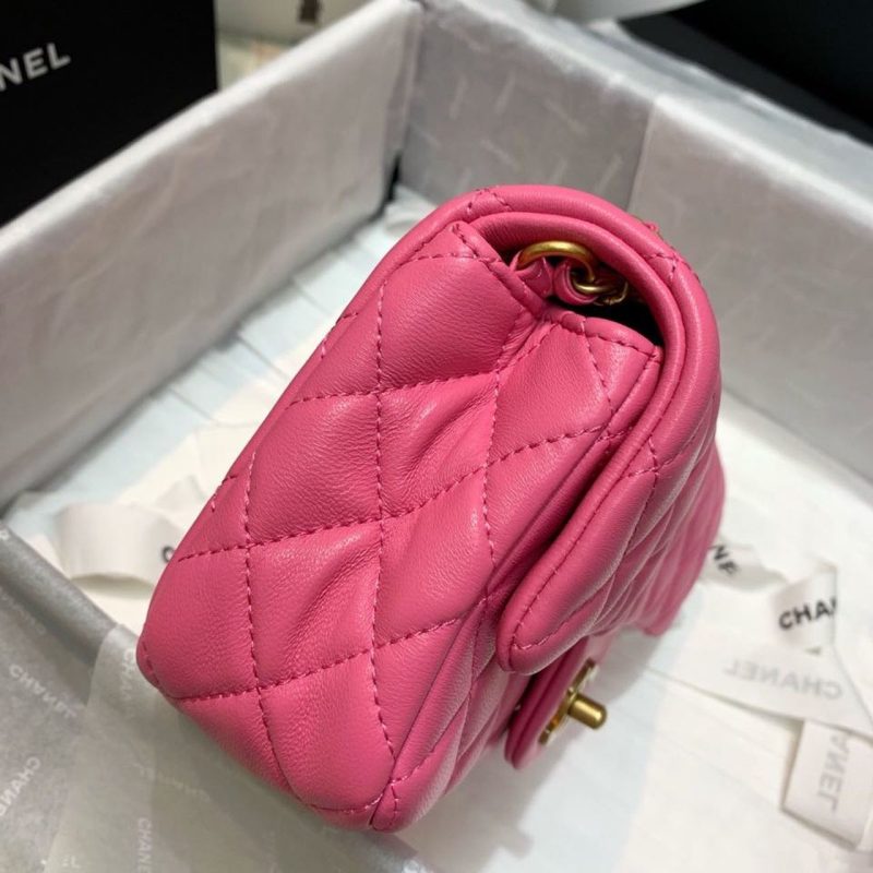 CHLFlap Bag With CHLBall On Strap PiNike For Women, Women’s Handbags, Shoulder And Crossbody Bags 7.8in/20cm AS1787 - Image 3