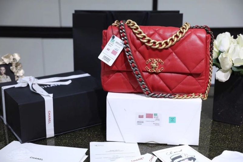 CHL 19 Handbag 26cm Red For Women AS1160 - Image 7