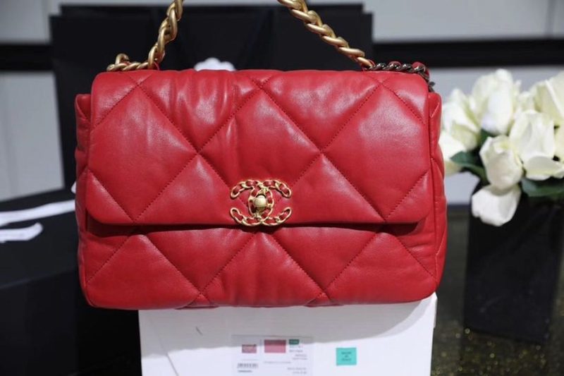 CHL 19 Handbag 26cm Red For Women AS1160 - Image 5
