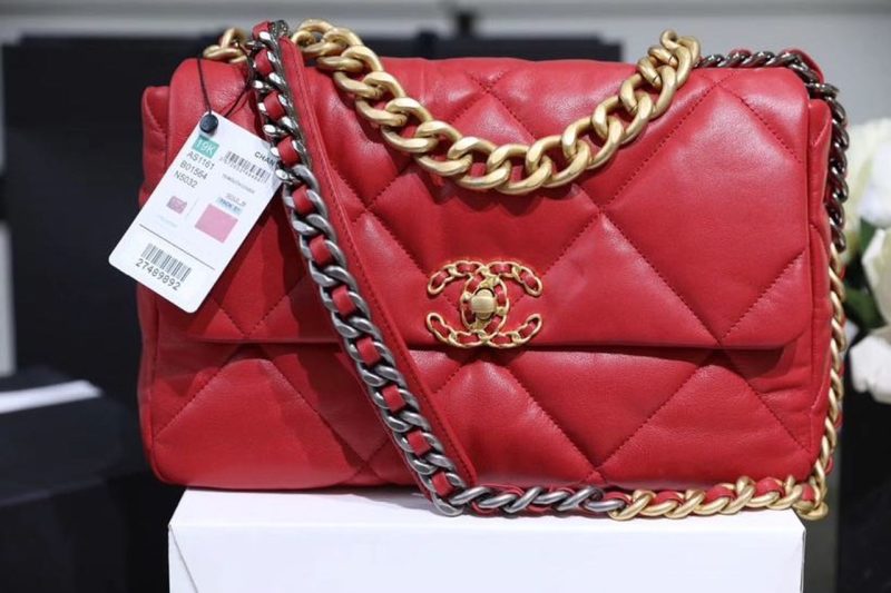 CHL 19 Handbag 26cm Red For Women AS1160 - Image 2