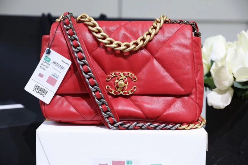 CHL 19 Handbag 26cm Red For Women AS1160 - Image 3
