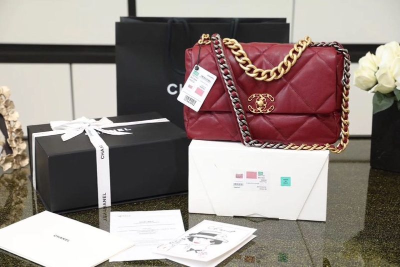 CHL 19 Handbag 26cm Bordeaux For Women AS1160 - Image 3
