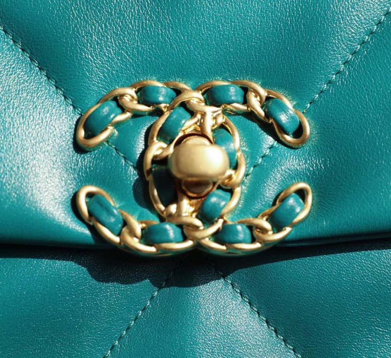 CHL 19 Handbag 26cm Teal For Women AS1160 - Image 10