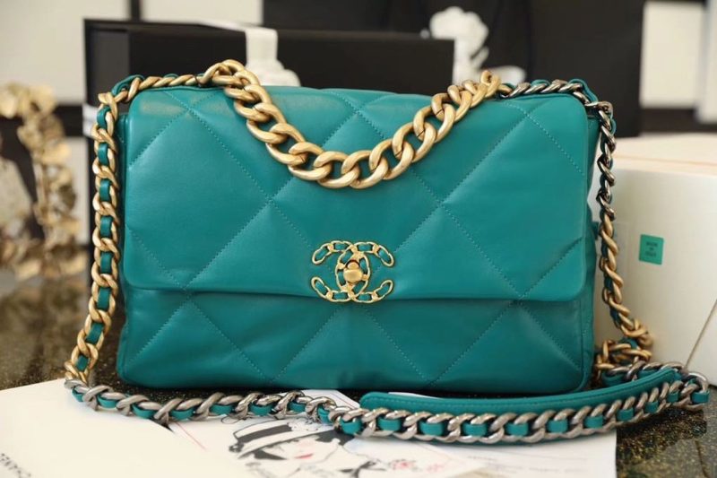 CHL 19 Handbag 26cm Teal For Women AS1160 - Image 2