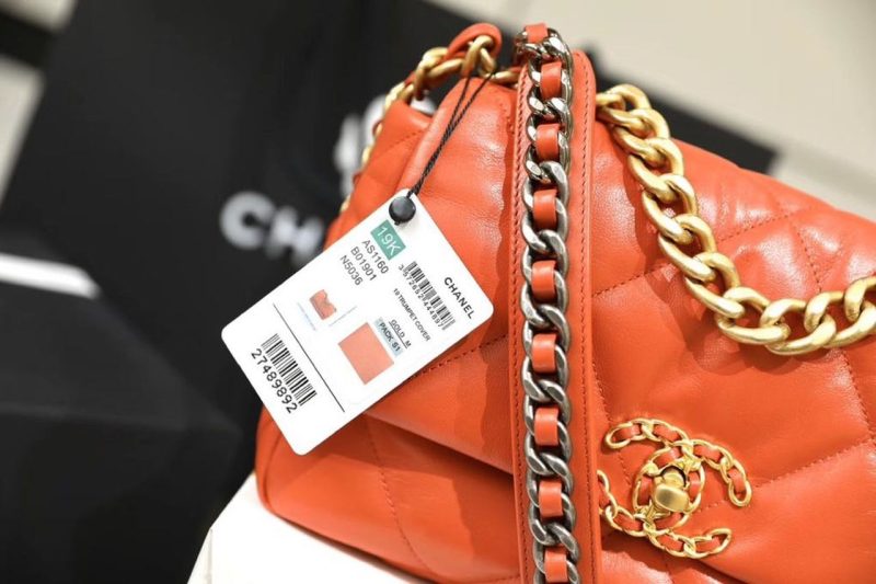 CHL 19 Handbag 26cm Orange For Women AS1160 - Image 6