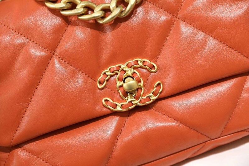CHL 19 Handbag 26cm Orange For Women AS1160 - Image 8