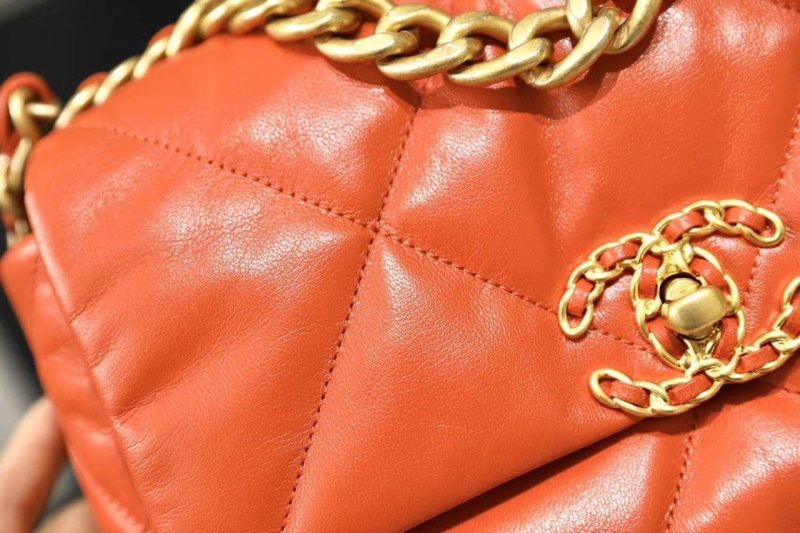 CHL 19 Handbag 26cm Orange For Women AS1160 - Image 9