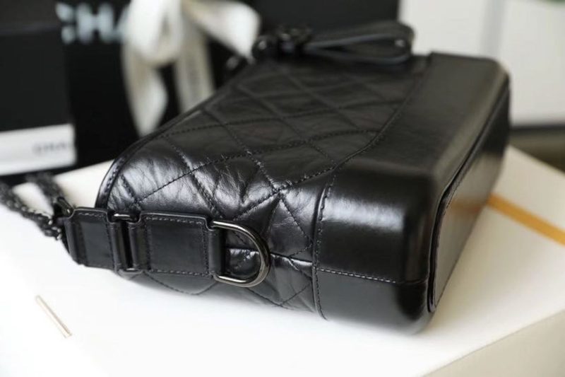 CHL Gabrielle Hobo Bag 20cm Aged Calfskin Leather Spring/Summer Act 1 Collection, So Black - Image 4