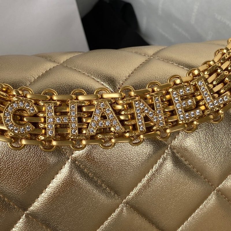 CHLFlap Bag Small Gold Bag For Women 15cm/6in - Image 2
