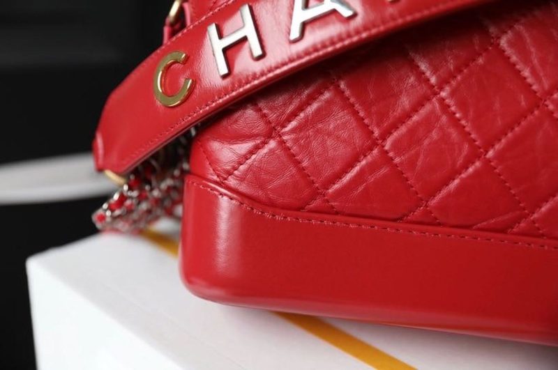 CHLGabrielle Small Hobo Bag Red For Women 7.8in/20cm A91810 - Image 6