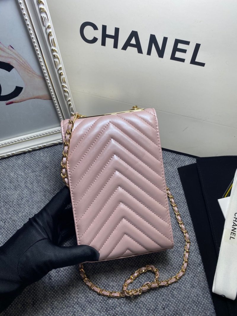 CHL Chevron Trendy CHL Phone Light Purple Bag For Women 18cm/7in - Image 4