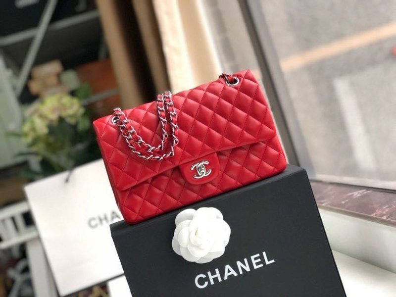 CHL Classic HandBag Red For Women 9.9in/25.5cm A01112 - Image 2