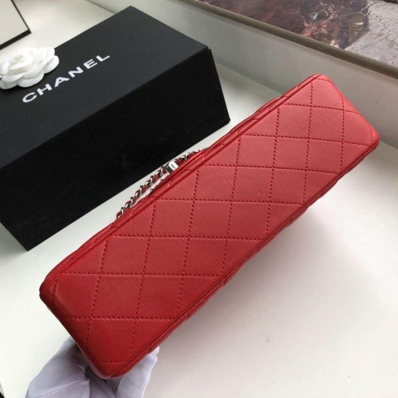 CHL Classic HandBag Red For Women 9.9in/25.5cm A01112 - Image 7