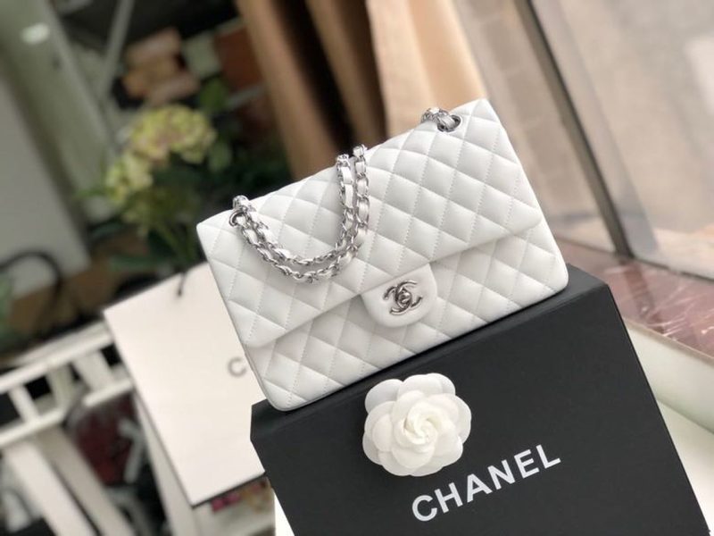 CHL Classic HandBag White For Women 9.9in/25.5cm A01112 - Image 2